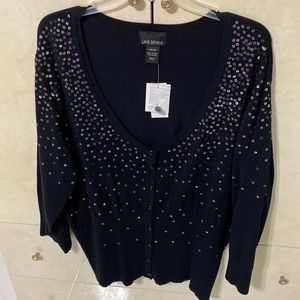 🌸🌸🌸NEW🌸🌸🌸Nice black with studs long sleeve cardigan size 26/28